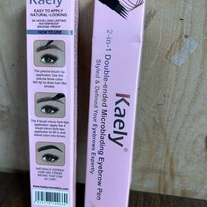 SET OF 2. Kaely Under Eye 2 In 1 Microblading Ink Eyebrow Pen 24 Hr Waterproof